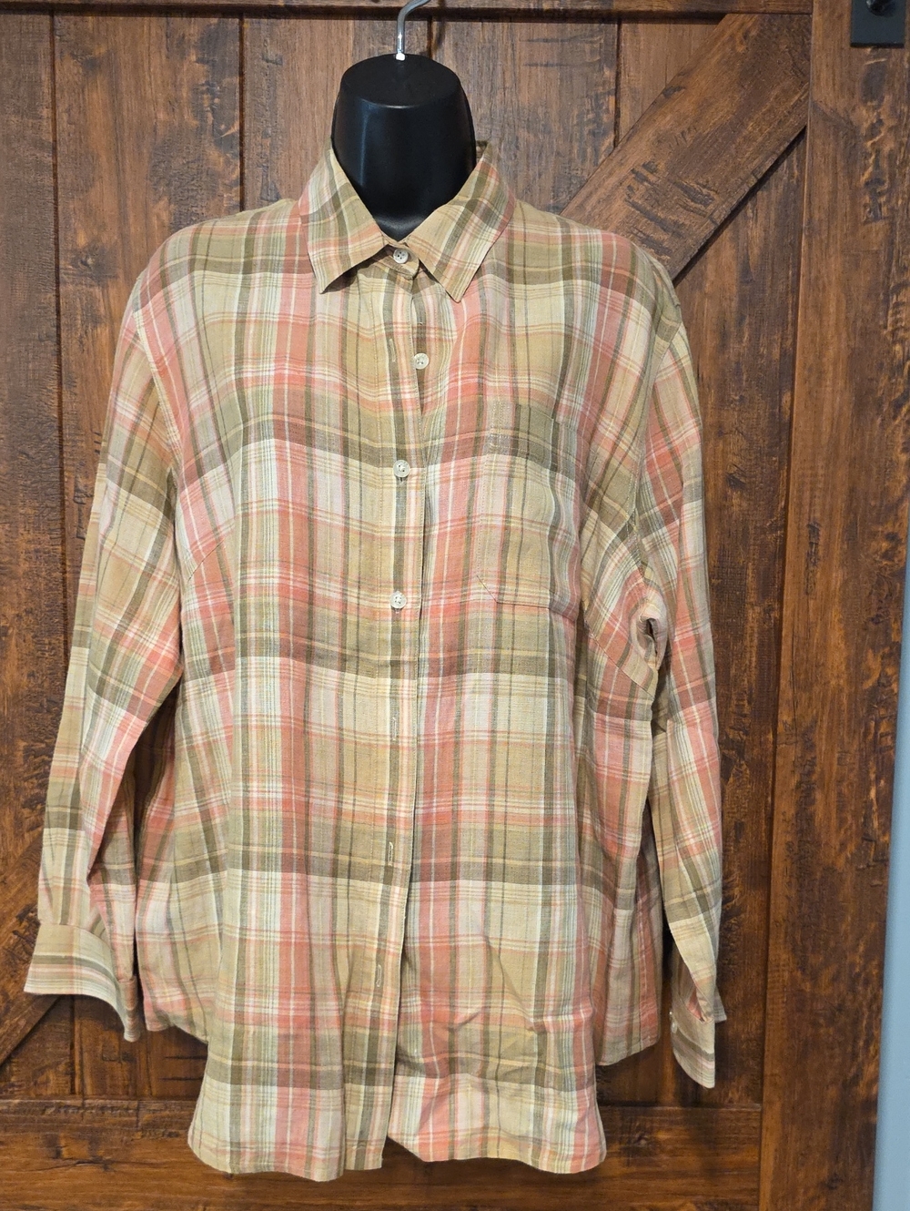 Lauren By Ralph Lauren Plaid Button Up 14?